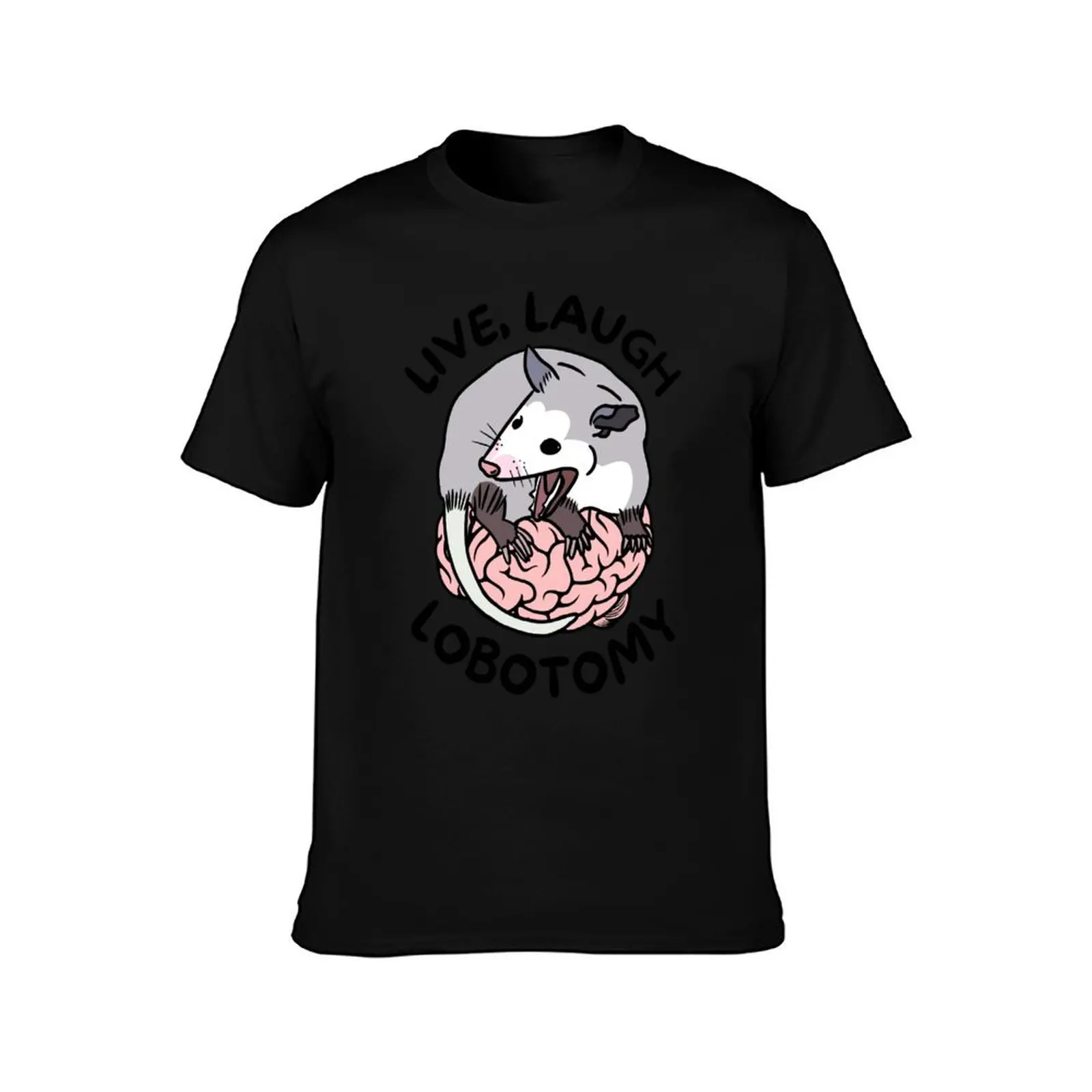 Opossum Screaming Funny Live Laugh Lobotomy T-Shirt t shirt for man T-Shirt