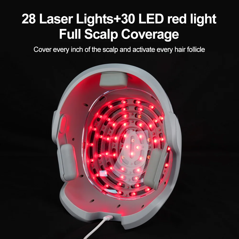 LESCOLTON Hair Growth Helmet Infrared Light Therapy Laser Regrowth Helmet Medical Caps Hair Loss Treatments for Men and Women