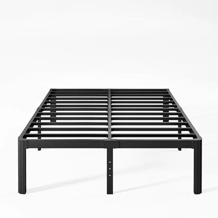 

14 Inch High Queen Bed Frame No Box Spring Needed, Platform Bed Frame Queen Size Metal with Round Edge, Easy Assembly, Heavy Dut