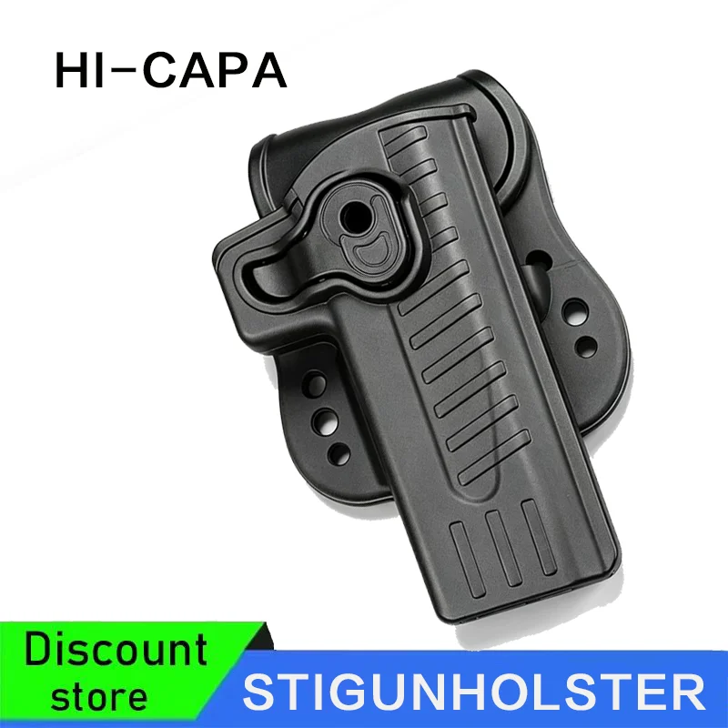 Right-Handed Tactical Gun Holster for STI 2011 Hi-Capa Series Tokyo Marui WE KWA KJW Colt 1911 Airsoft Hunting Pistol Case