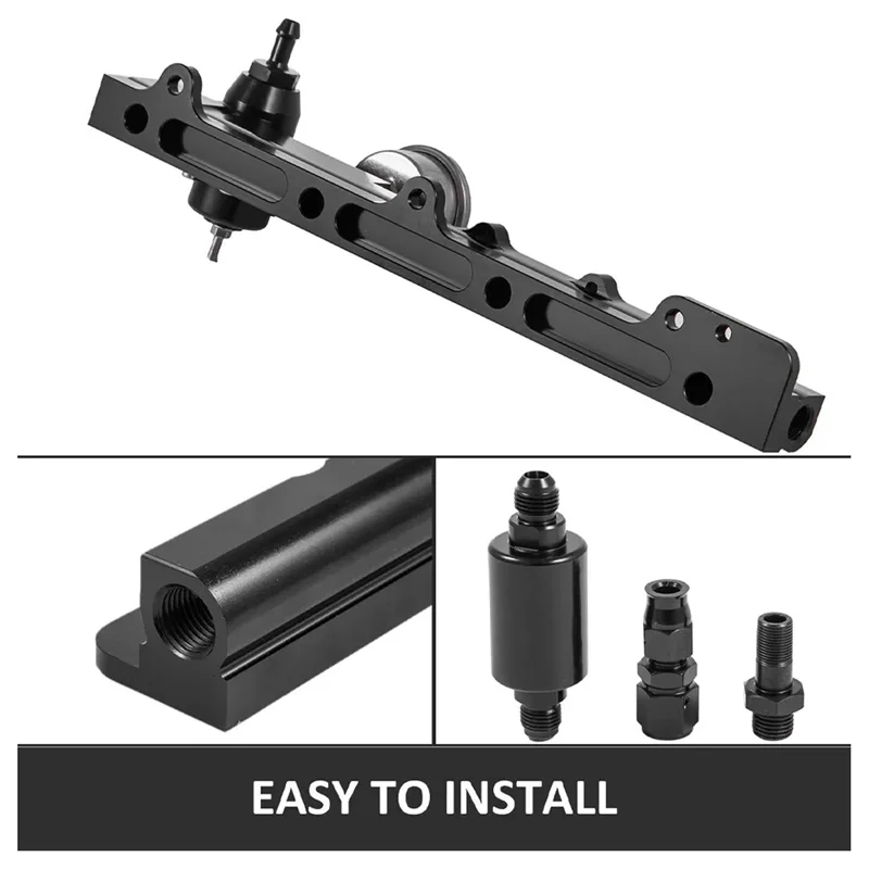 

HOT-Высокопроизводительная топливная шина с манометром регулятора и шлангом AN6 B16 B18 B20 Si B-серии, топливная шина с высоким расходом с манометром регулятора и шлангом AN6