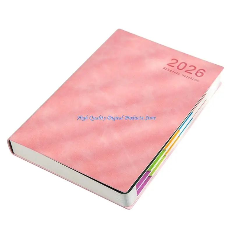 u2je-2026-daily-planner-softcover-leather-academic-planner-with-colorful-monthly-mark