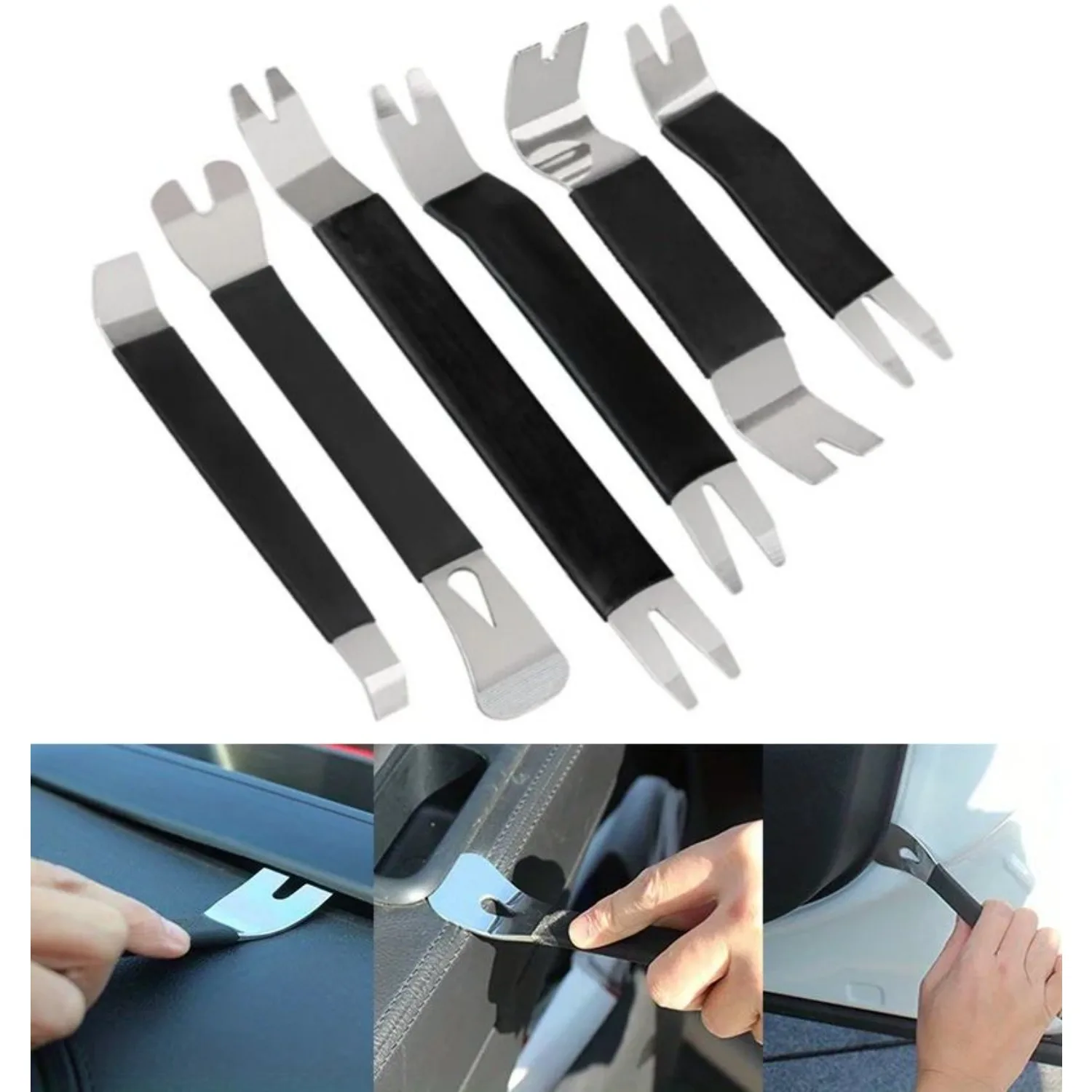 

6/1 шт. портативные автомобильные дверные зажимы, наборы инструментов для снятия обшивки, приборная панель автомобиля, аудио радио панель, ремонт, инструмент для удаления металла, инструмент для разборки