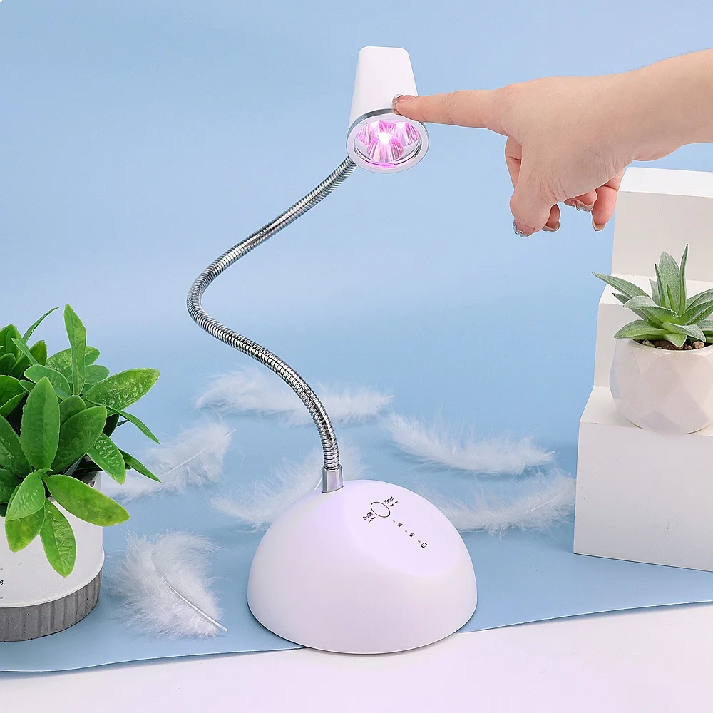 18W Soft Gel Tips Mini Uv Gel Curing Light Cordless Finger Uv Led Gel Lamp Nail Dryer One Finger Flash Cure Nail Lamp view 6