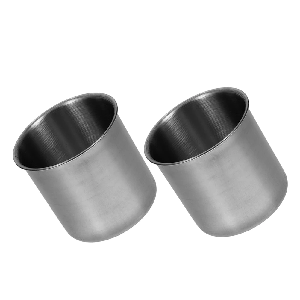 

2pcs Measuring Cup Stainless Steel Rice Cups Kitchen Tools Cream Container Flour Water Measure Accurate Easy Cleaning