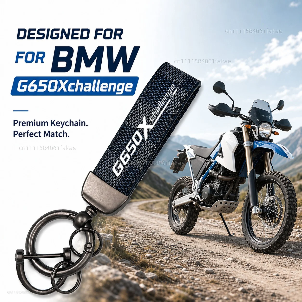 

For BMW G650Xchallenge 2006-2012 Motorcycle Keychain Leather Key Ring Custom Logo Gift for Rider Men Women Accessories