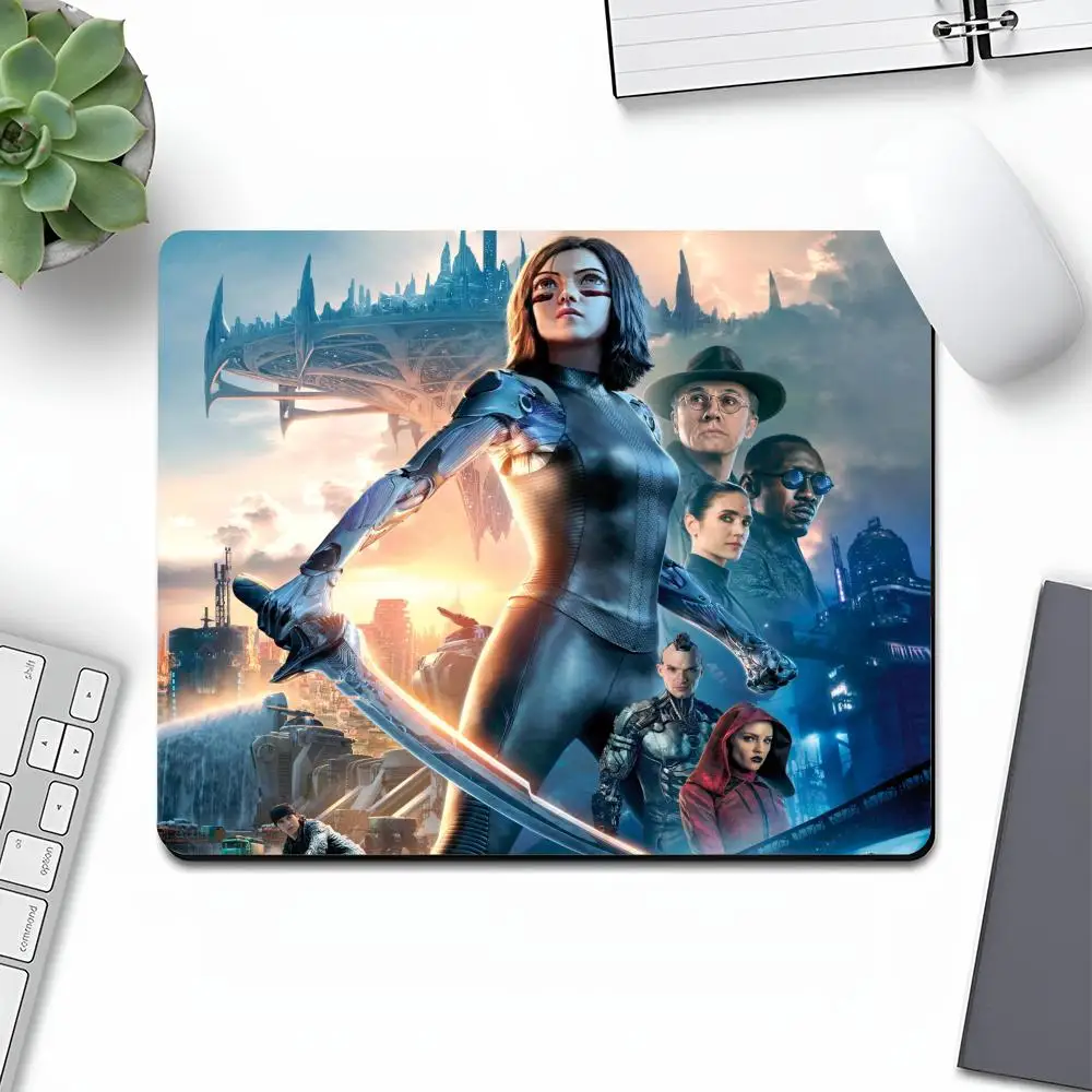 Alita Battle Angel Mouse cartoon Pad Gamer Small Rubber Art Gaming Locking Edge Large Computer MousePad Laptop Desk Pad