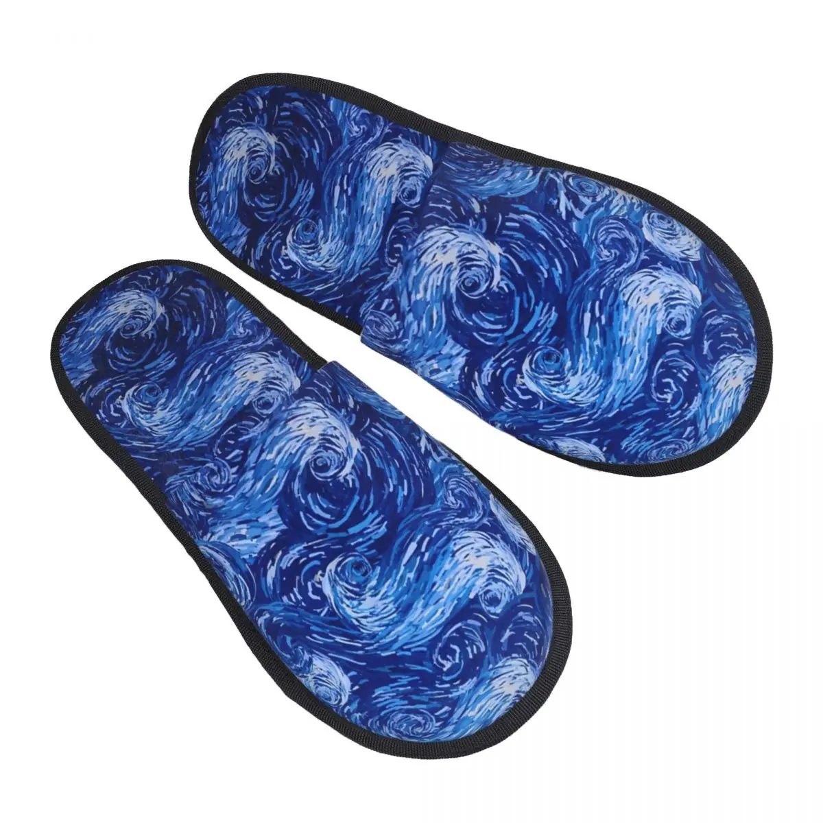

Van Gogh Starry Night Comfort Scuff Memory Foam Slippers Women Hotel House Shoes