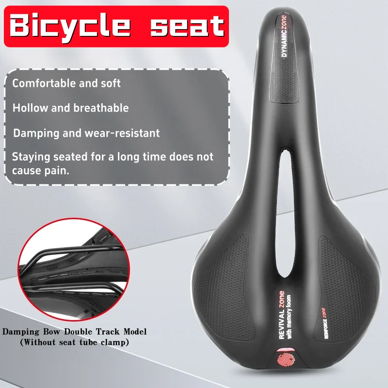 Bicycle Seat Cover with Hollow Design, Thickened and Wide, Super Soft Seat Cushion. Mountain Bike Seat, Cycling Accessories