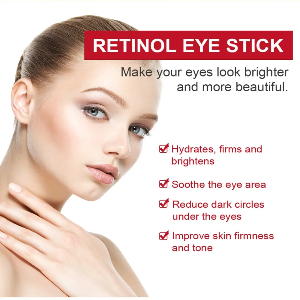 Hyaluronic Acid Retinol Eye Stick Wrinkles For Dark Circle Retinol Eye Cream With Collagen Puffiness For Puffiness and Bags