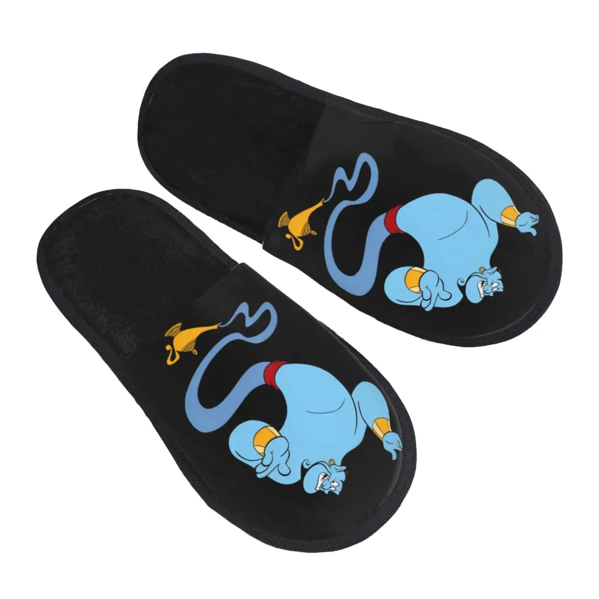 

Женские домашние тапочки Аладдина с индивидуальным принтом, мягкие теплые пушистые тапочки из пены с эффектом памяти, домашняя уличная обувь