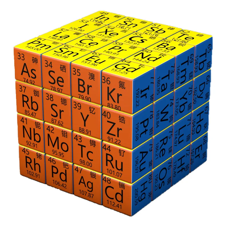 Rompecabezas de Mesa Periódica de elementos creativos para niños, juguete de cubo mágico de matemáticas, regalo de Escuela Secundaria Junior, tercera etapa, cuarta etapa