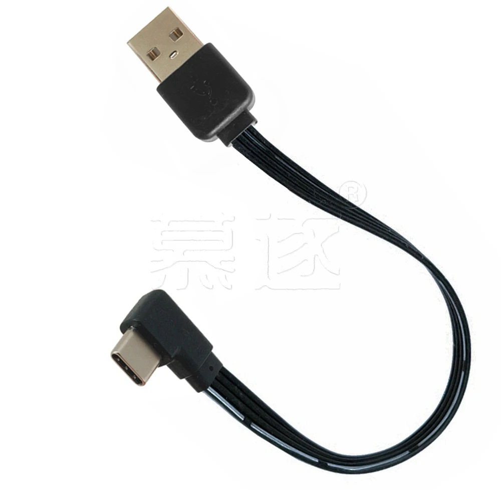 Flache ellenbogen USB-C Typ C Up & Down 90 Grad daten ladekabel Links und Rechts USB universal daten kabel für Android handys