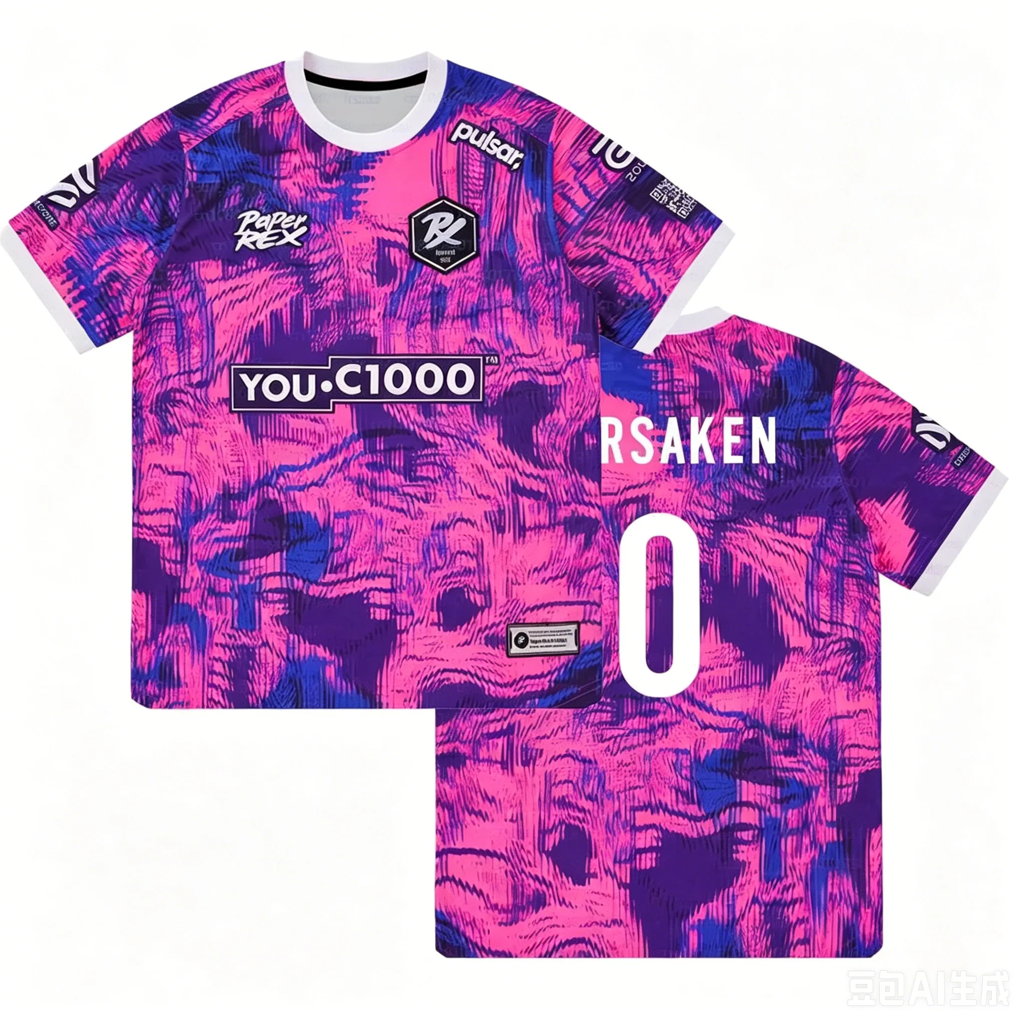 2026 Paper Rex PRX Valorant Trikot Esports Team Uniform Dino Marine Gaming Shirt Herren Atmungsaktives Schnelltrocknendes Fan T-Shirt Tops Kinder – Detail 8