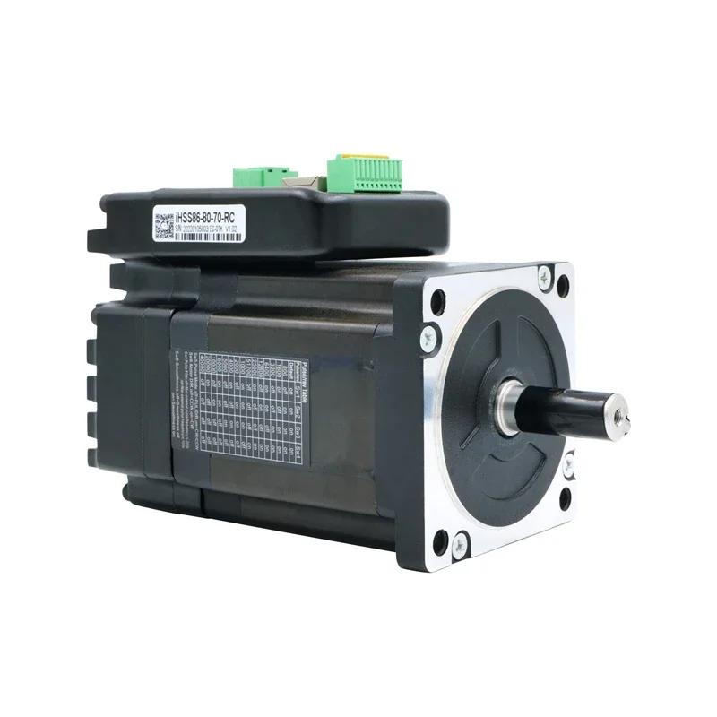 JUST MOTION CONTROL 86mm Stepper Motor 7.5Nm 6A 2-Phase Integrated Motor NEMA34 Modbus-RTU CANopen / RS485 IHSS86-80-70-RC