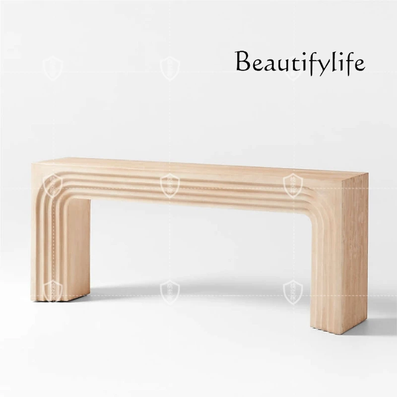 

Console Mid-Ancient Misty Style a Long Narrow Table Nordic Corridor Home Side View Sets Console Tables Simple Modern