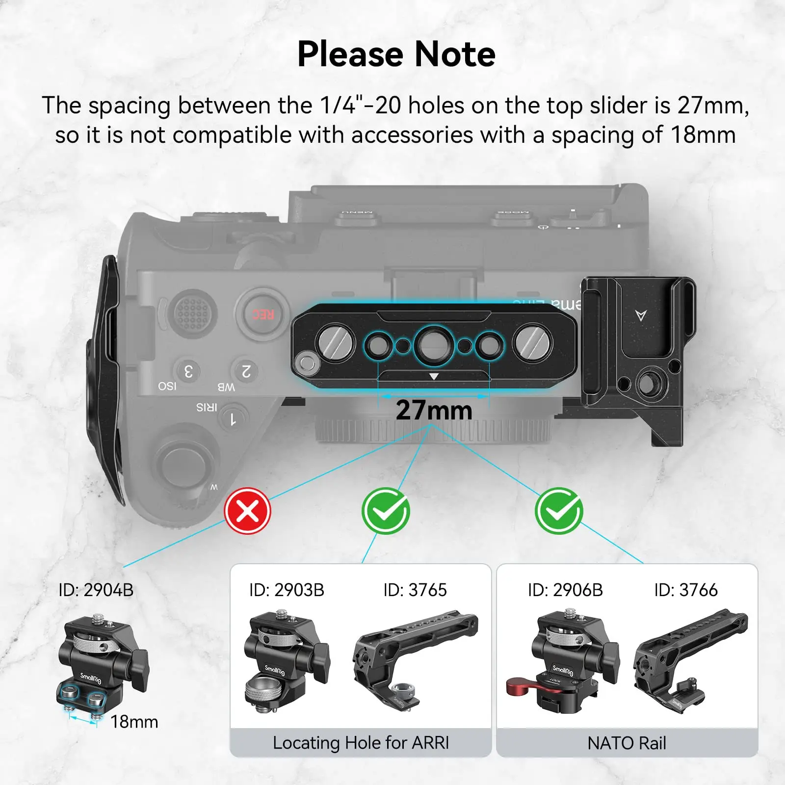 Imagem -06 - Gaiola de Mão Smallrig para Sony Fx30 Fx3 Kit Gaiola com Alça de Mão com Placa de Liberação Rápida com Montagens de Sapato Frio Trilhos da Nato