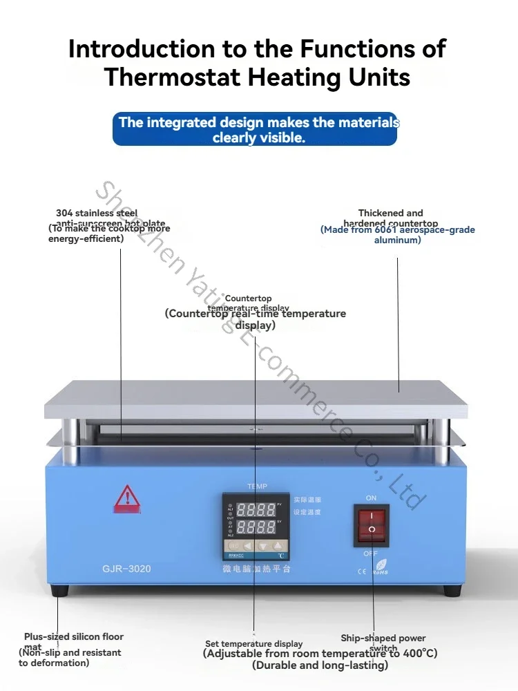 2026　Constant Temperature Heating Intelligent Digital Mobile Phone Maintenance Preheating Table Heating Plate