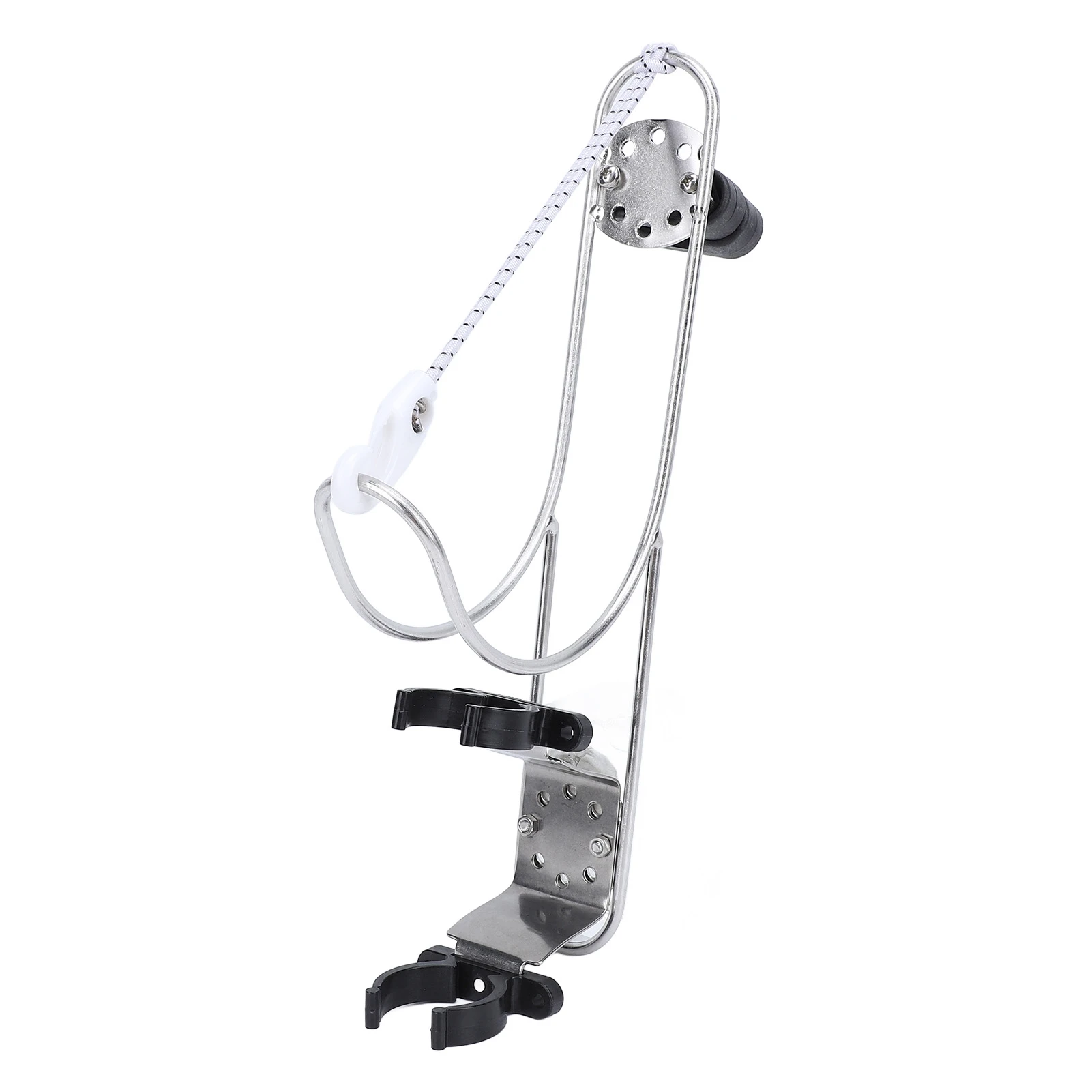 Life Buoy Ring Holder Stainless Steel Marine Horseshoe Bracket Polished Lifebuoy Ring Bracket for 22 to 25mm Rail