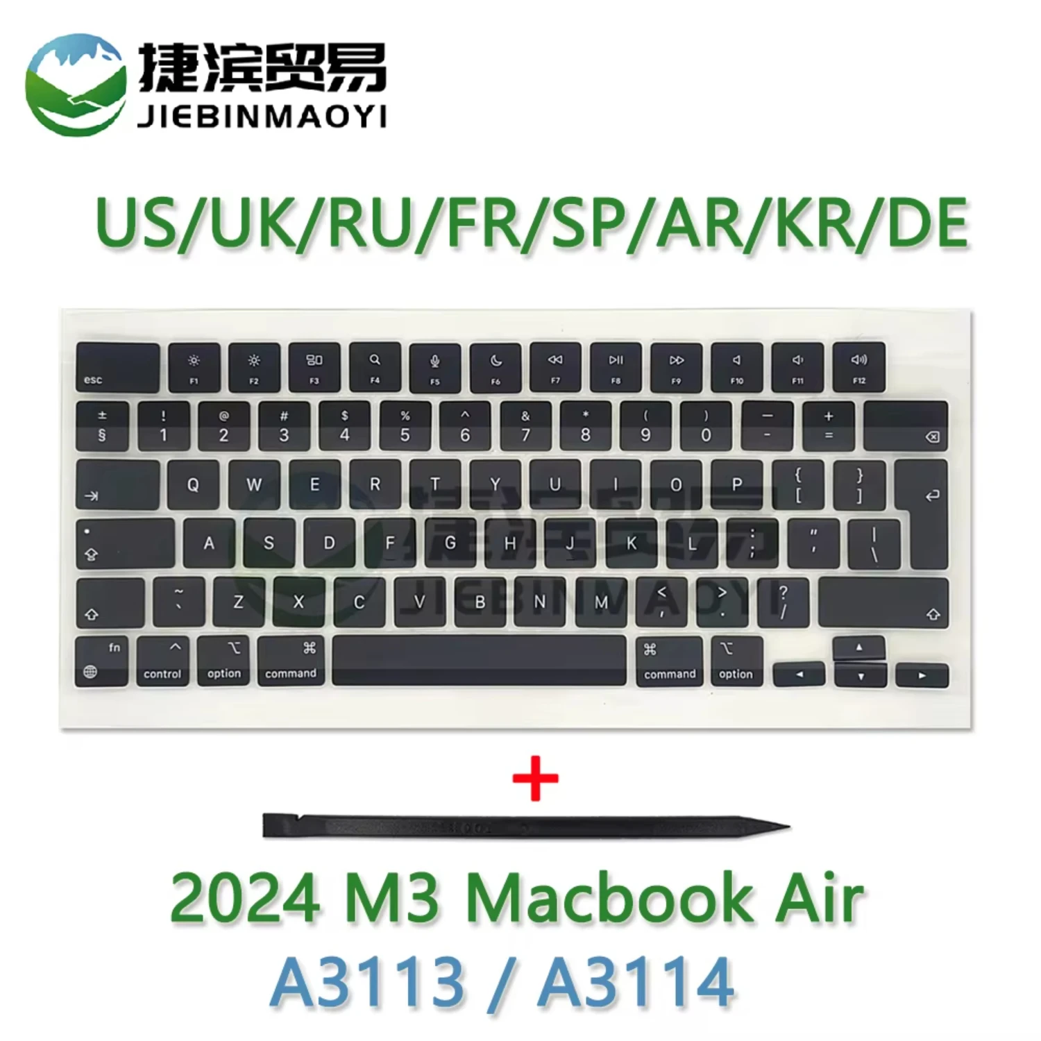 2024 Laptop A3113 A3114 Keycap Keys Key  Set  MacBook Air M3 13.6