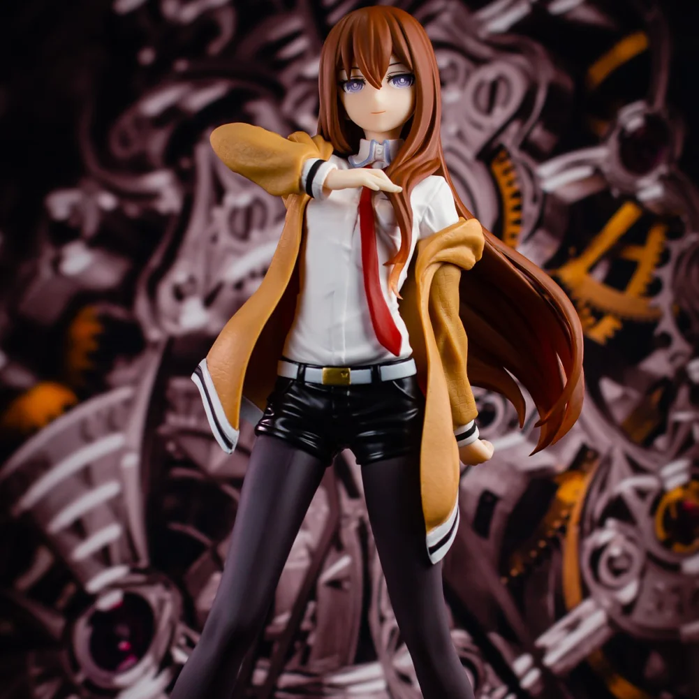 Anime Makise Kurisu figure Makise Kurisu action figure Makise Kurisu figurine Doll girl Model Toys Statue Collection Gift 18cm - Image 3