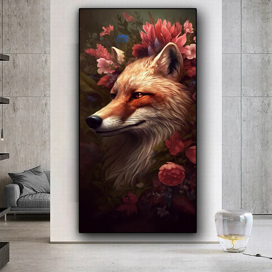 Abstract Lion Forest Diamond Painting Large Size Animals Fox Diy Full Mosaic Embroidery Picture Jewellery Cross Stitch Kits