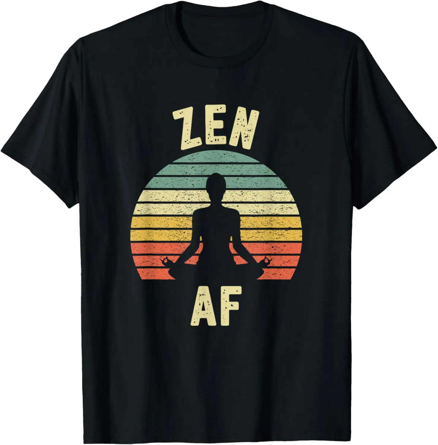 

ZEN AF Shirt Retro Yoga T-Shirt Cute Funny Gift for Women T-Shirt
