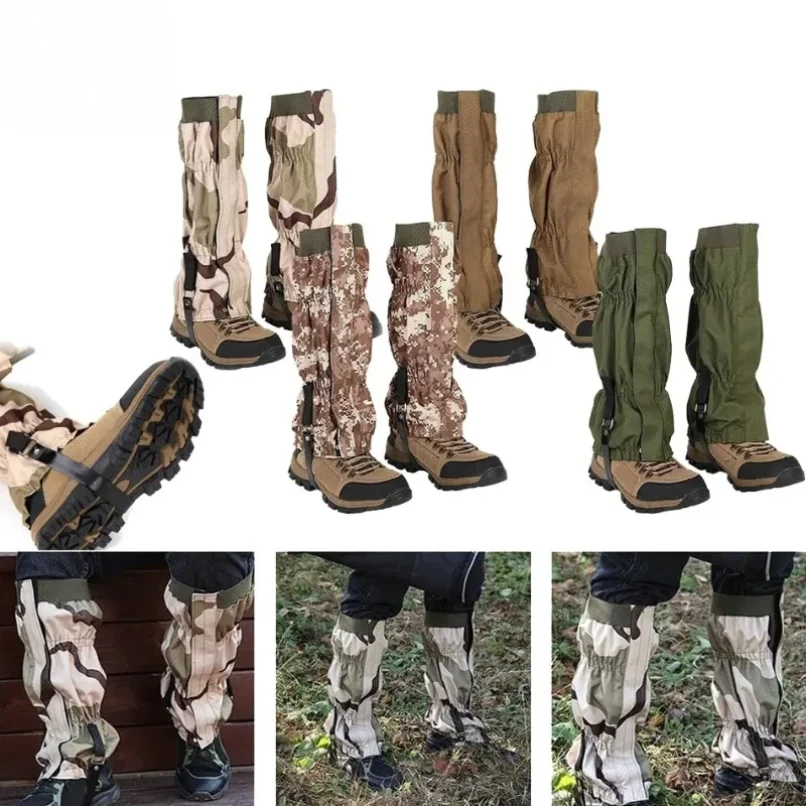 

Tactical Waterproof Leg Gaiters Anti-Scratch Guards Adjustable Snow Cover for Outdoor Mountaineering Climbing Hiking Hunting