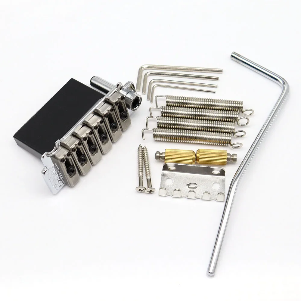 

Guitar Vibrato Bridge for ST Electric Guitar Wilkinson Bridge WVS50IIK with Stainless Steel Saddle and Zinc Block,