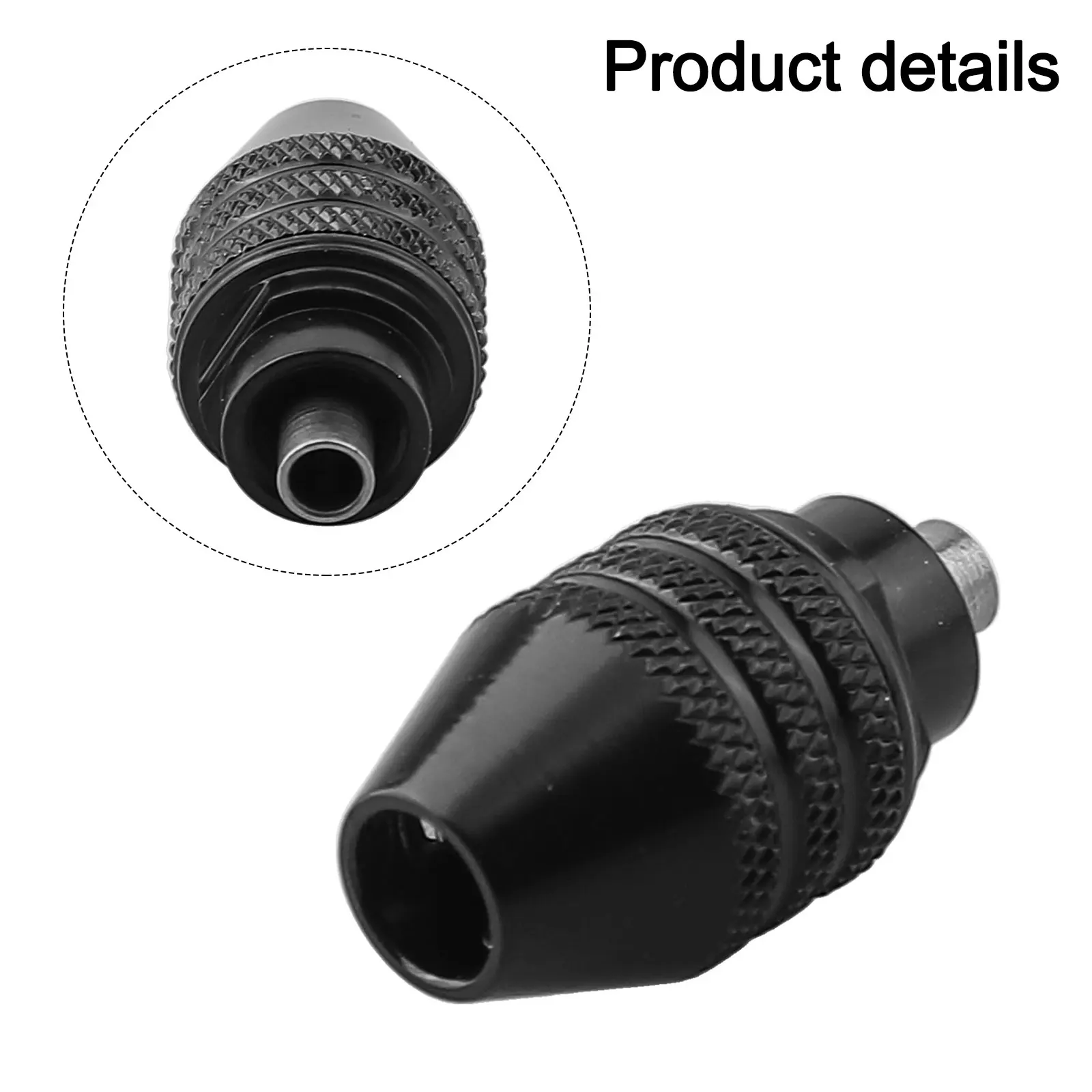 For Rotary Tools Rotary Tool Chuck DIY Projects Home Improvement 0.3-3.2mm Heavily-knurled Grip No Wrench Needed
