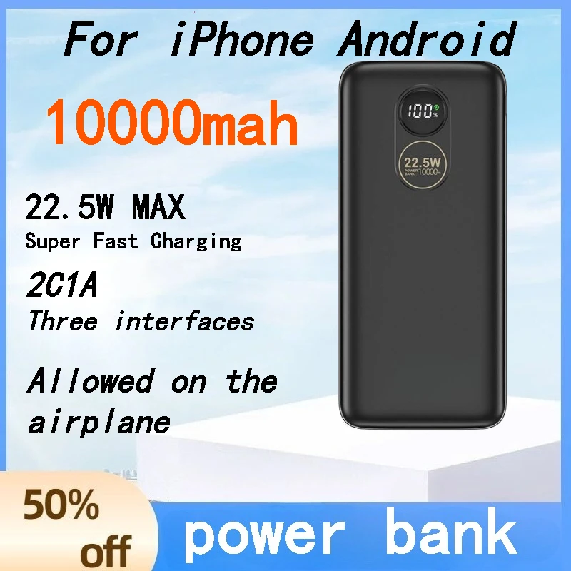 

3C Certified 5000mAh Power Bank Mini Compact Portable External Battery Charger for IPhone Android