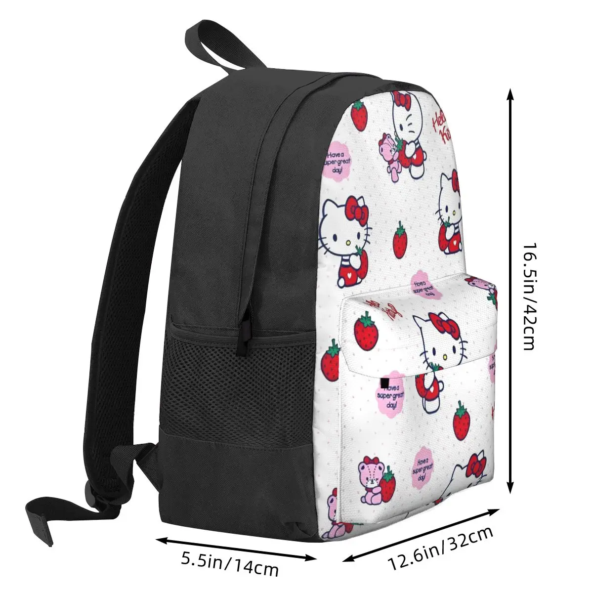 Cartoon Cute Hello Kitty Women Backpack Mochila 3D Print Children School Bag HelloKitty Laptop Mochila Girls Waterproof Rucksack