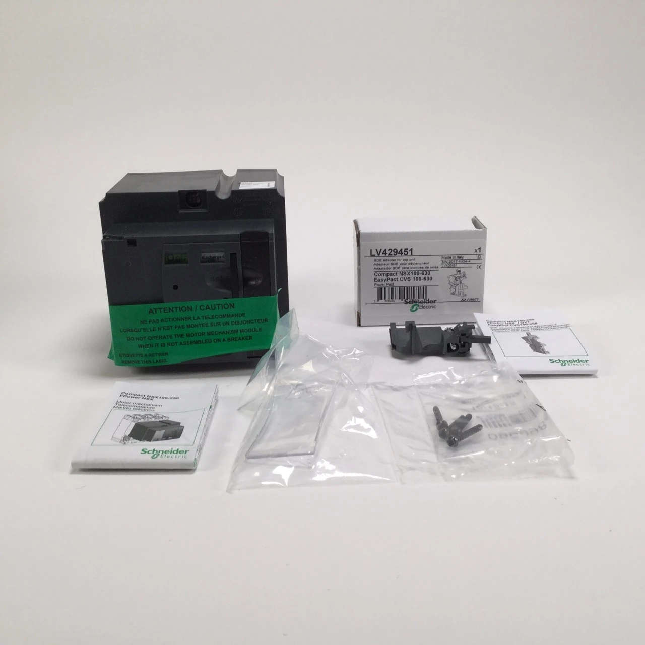 

Модуль стандартного моторного механизма LV431542 MT250, ComPact NSX250, 380/415 В переменного тока 50/60 Гц, 440/480 В переменного тока 60 Гц