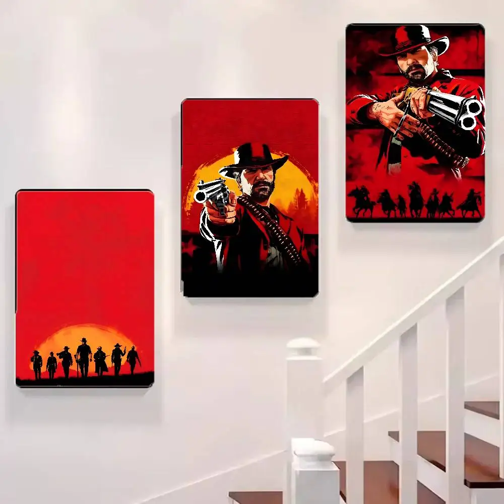 لعبة Red Dead Redemption 2 ملصق فني ذاتي اللصق مقاوم للماء ورق ملصق مقهى بار غرفة جدار ديكور