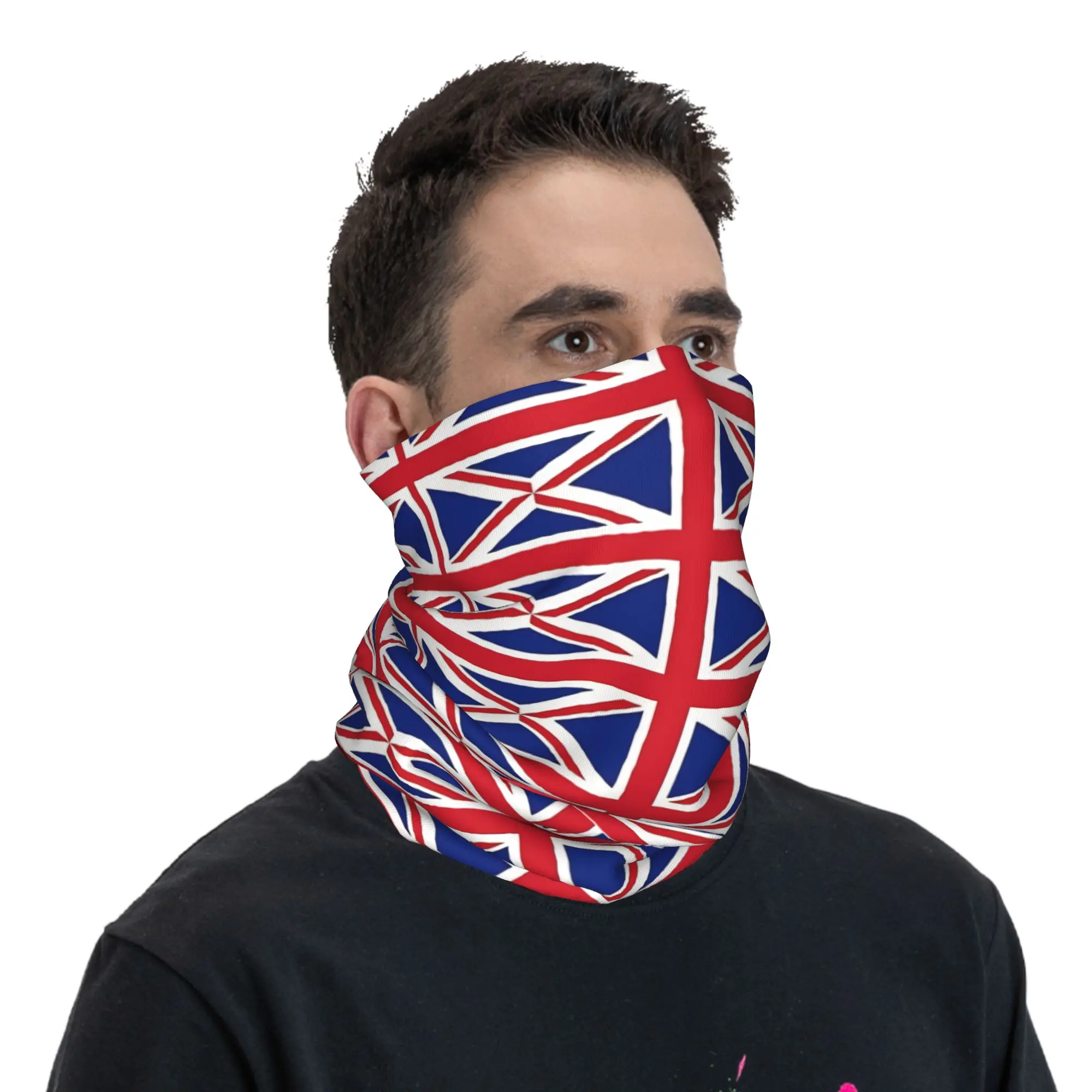 

British Flag Bandana Neck Cover Printed Show Your Love For Great Britain! Magic Scarf Balaclava for Men Women Adult Winter