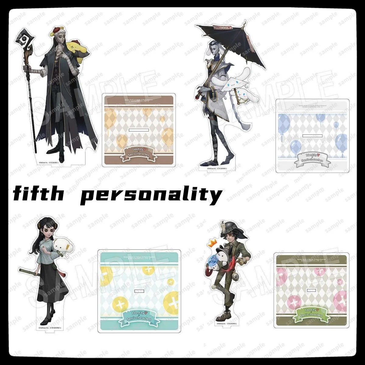 Sanrio Identity V Acrylic Hermit Prisoner Antique Dealer Desktop Ornaments Peripheral Anime Character Children's Birthday Gift