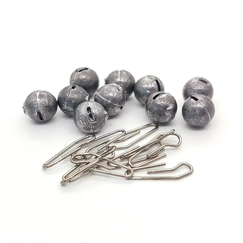 10pcs/lot Sinker, Lead, 3g/5g/7g/10g Carp Fishing Tackle Accessories Quick Insert Lead Sinker Round Balls Pesca for Soft Lure