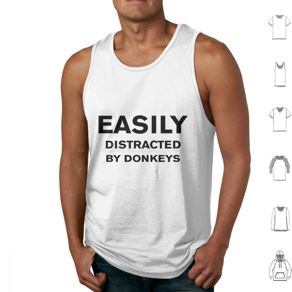 

Best Funny Donkey Shirt , Easily Distracted By Donkeys Tank Tops Vest Sleeveless Donkey Funny Donkey Funny Donkey Donkey