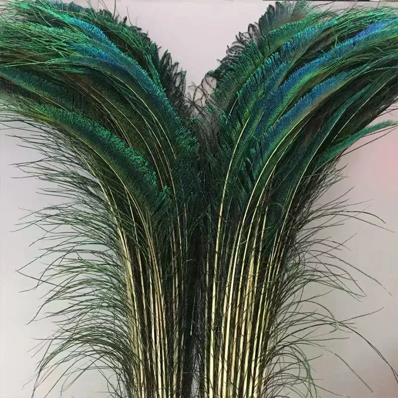 

30-40cm Natural real peacock feather peacock edge Hair DIY accessories peacock tail feather home decoration materials