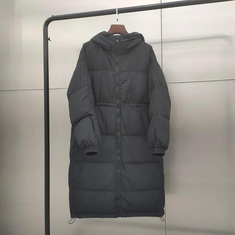 Nueva chaqueta de invierno para mujer, sudadera con capucha para ir al trabajo, correa holgada, overcomes