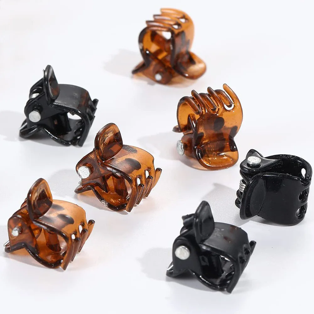 10pcs Practical Accessories Black Plastic Mini Hair Clips Small Claws Non Slip Plastic Hairpins Hair Accessories Hair Styling