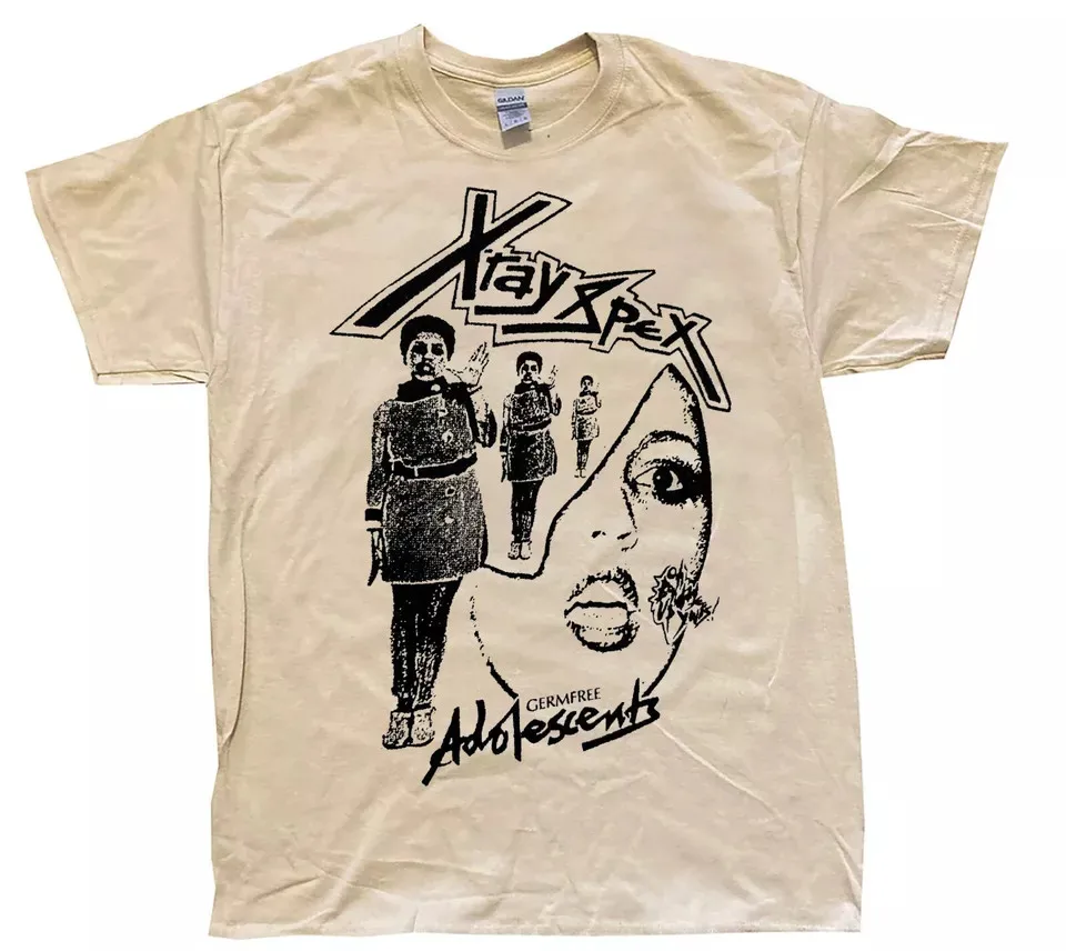 X-Ray Spex Band Germfree Sand Color T Shirt Full Size S-5XL