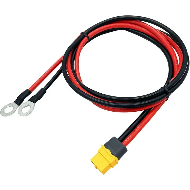 XT60H/XT90H to O Ring Eyelet Terminal Plug Connector Cable 10/12AWG RC ESC Charger Side Power for for RC Lipo Battery FPV Racing