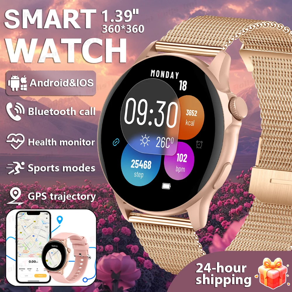 

2025 New 1.39-inch Ultra-Thin Full Touch Screen Smart Watch Bluetooth Call Heart Rate Sports Fitness Watch for Men And Women