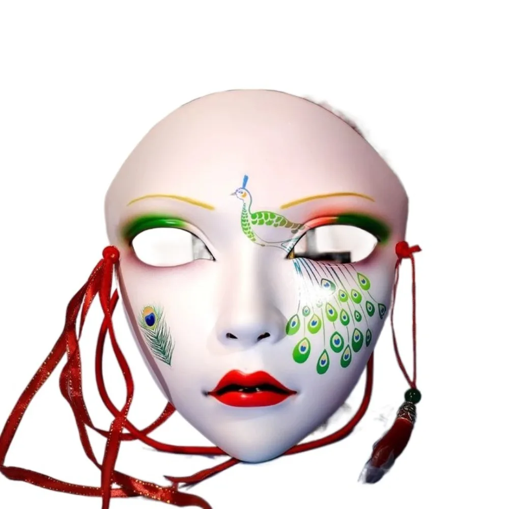 

Masquerade Ancient Style Face Mask Party Supplies Eye Mask Kabuki Kitsune Mask Cosplay Prom Props Anime Cosplay Pros Women