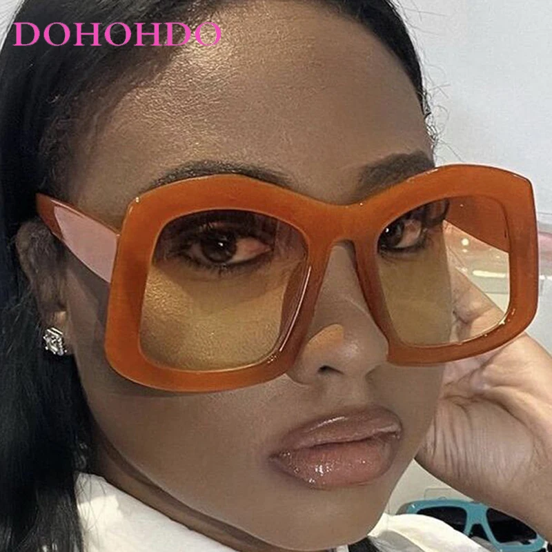 

New Fashion Oversized Special-shaped Sunglasses For Women Popular Vintage Men Summer Traveling Driving Shades UV400 Gafas De Sol