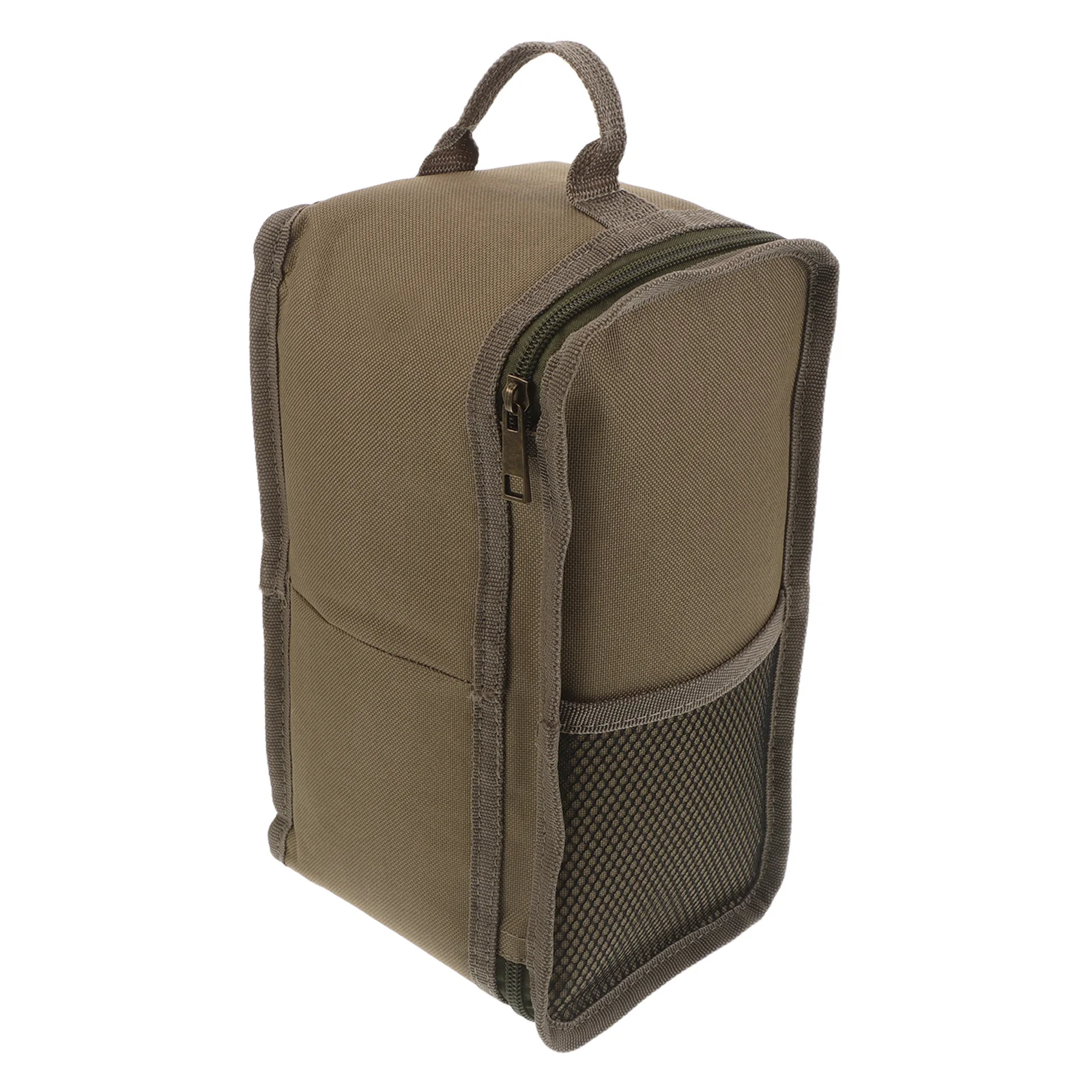 

Outdoor Lamp Bag Polyester Lantern Storage Case With Handle Mesh Pockets Portable Camping Light Organizer For Hiking