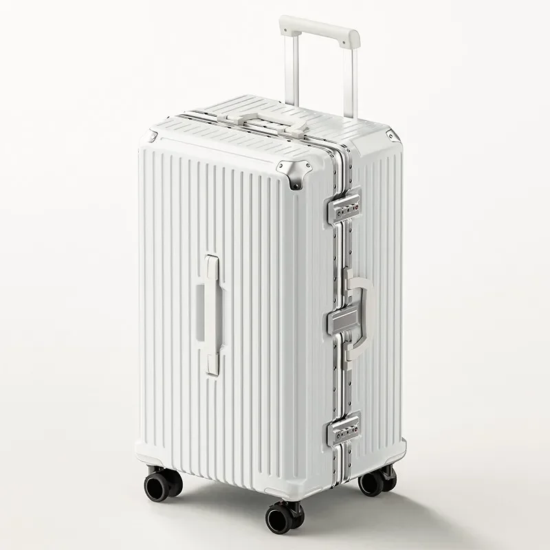 New Design Suitcase Travel Rolling Luggage Large Capacity Trunk Aluminum Frame Sturdy Suitcases Silent Universal Wheel luggage