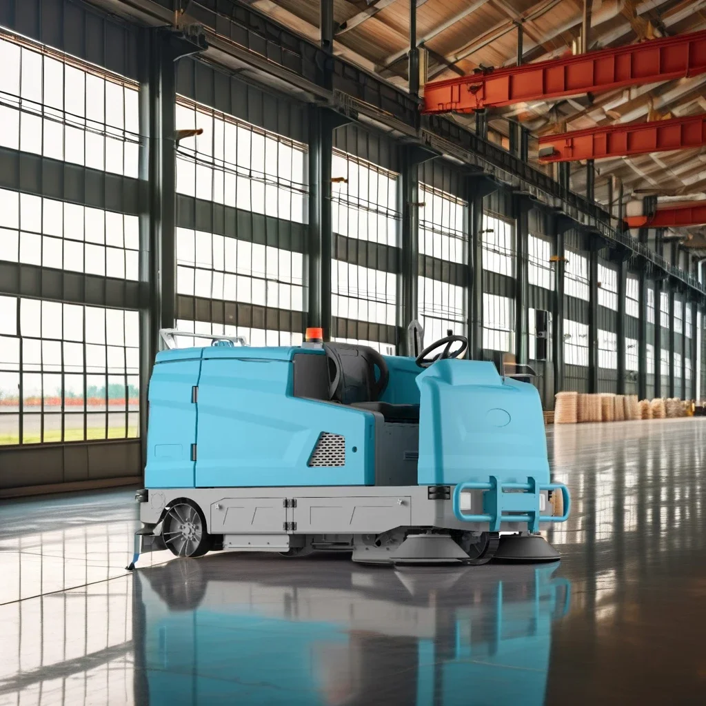 High-power Electric Floor Scrubber Machine New Household Commercial Factory Direct Floor Scrubber Machine High-pressure Sweeper