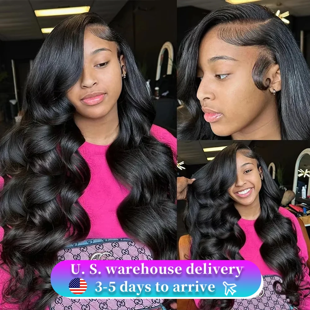 High Density 30 40 Inch Body Wave 13x6 HD Lace Front Wig Brazilian 13x4 Transparent Lace Frontal Human Hair Wigs For Black Women